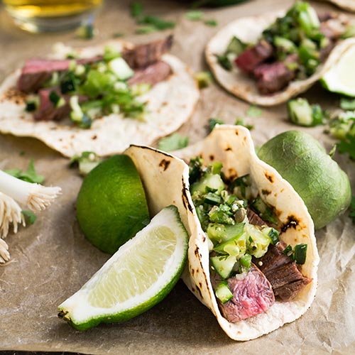 Soft Tacos with lime