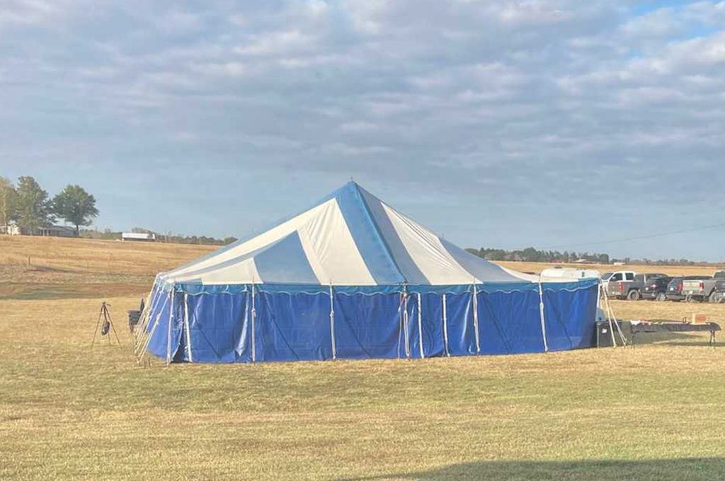 One of our tents available to rent